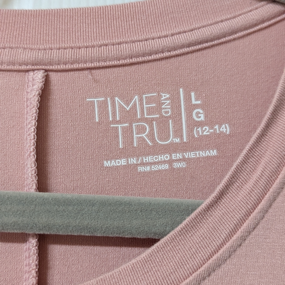 Time and Tru Soft Pink Swing Dress With Hidden Pockets - Picture 7 of 8